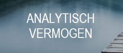 Competentie - analytisch vermogen