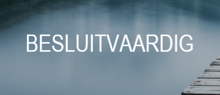 Competentie - besluitvaardig