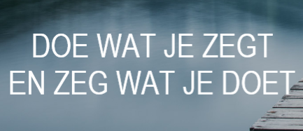 Competentie - doe wat je zegt